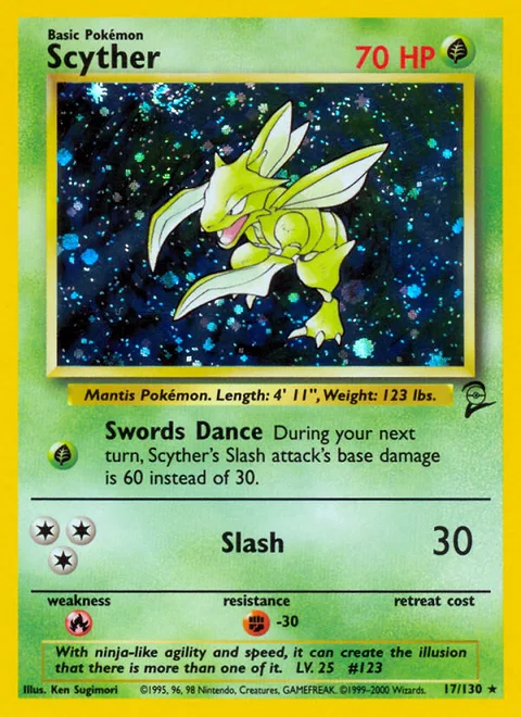 Scyther, a Pokémon card