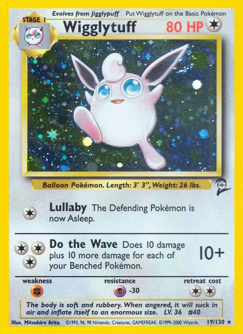 Wigglytuff, a Pokémon card