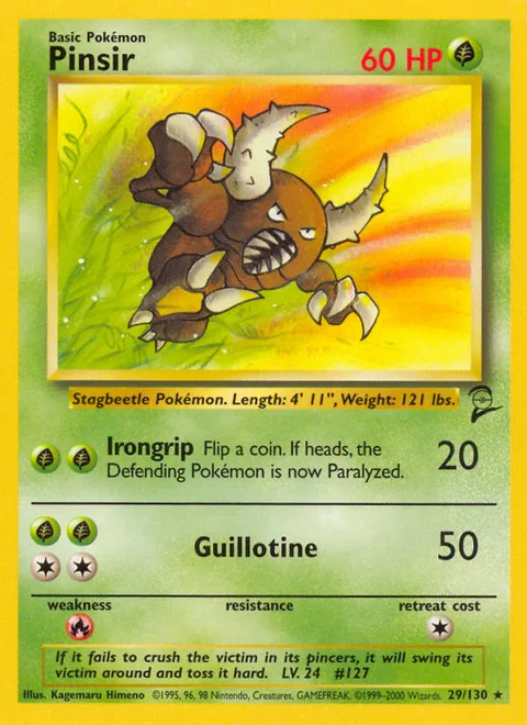 Pinsir, a Pokémon card