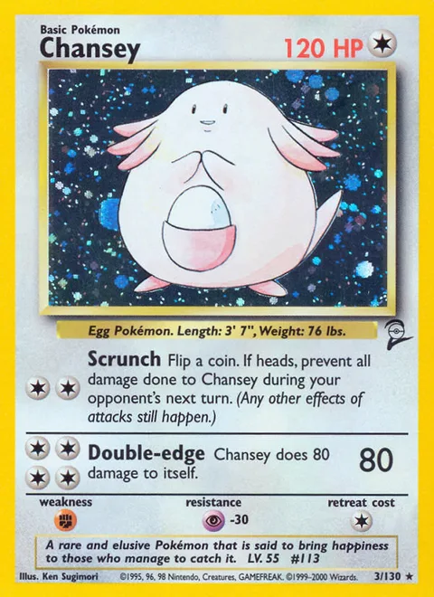 Chansey, a Pokémon card