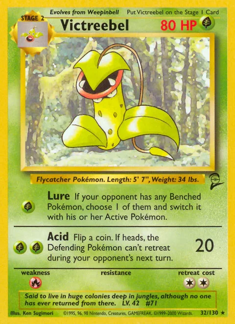 Victreebel, a Pokémon card