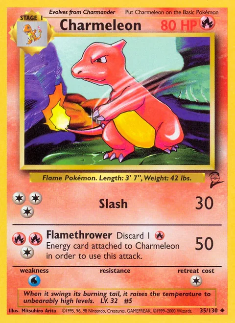 Charmeleon, a Pokémon card