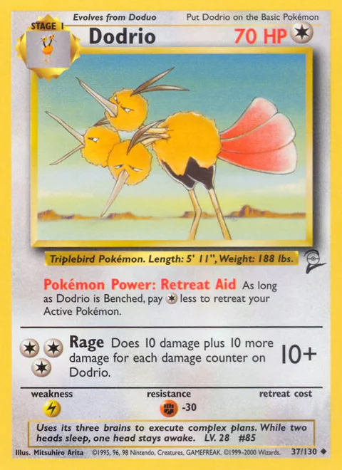 Dodrio, a Pokémon card
