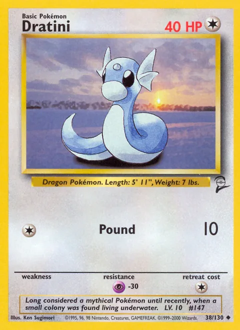 Dratini, a Pokémon card