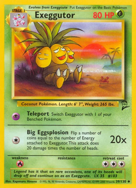 Exeggutor, a Pokémon card