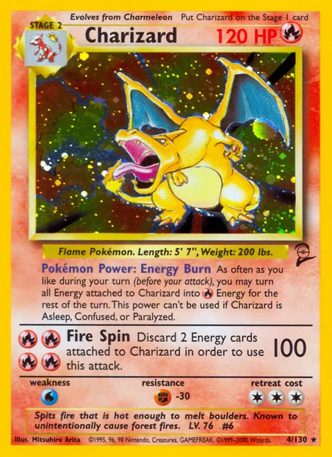 Charizard, a Pokémon card