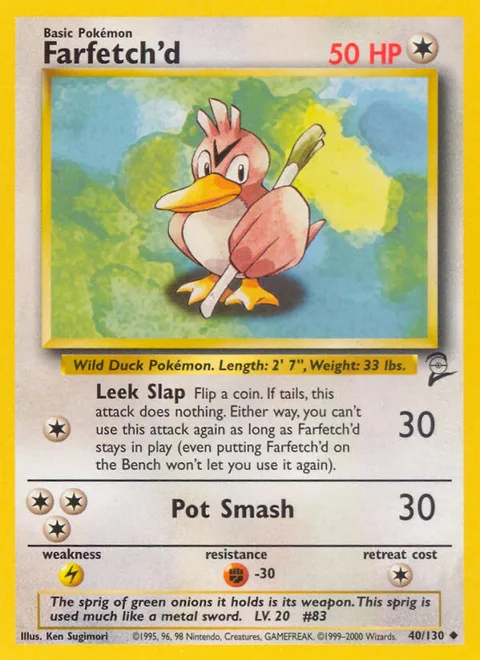 Farfetch'd, a Pokémon card