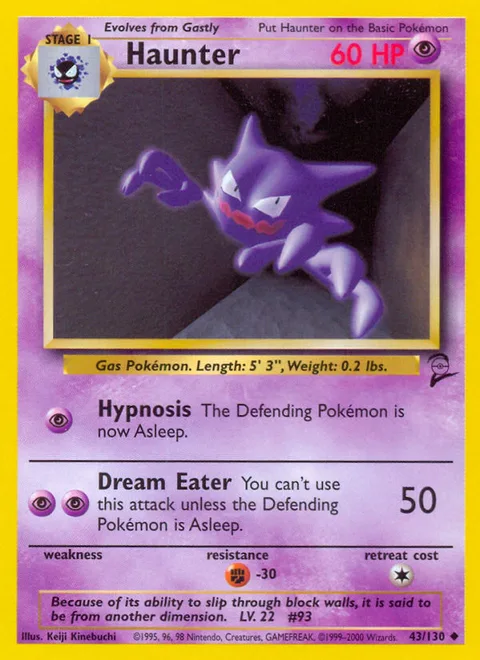 Haunter, a Pokémon card