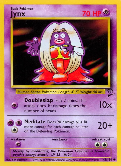 Jynx, a Pokémon card