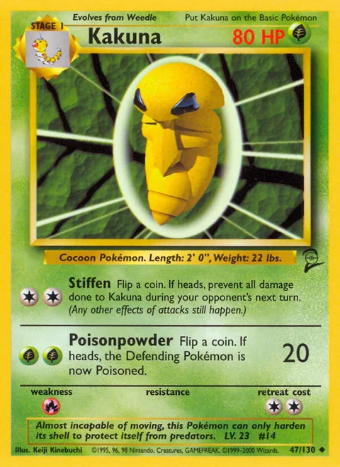 Kakuna, a Pokémon card