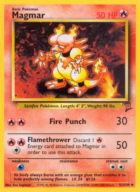 Magmar, a Pokémon card