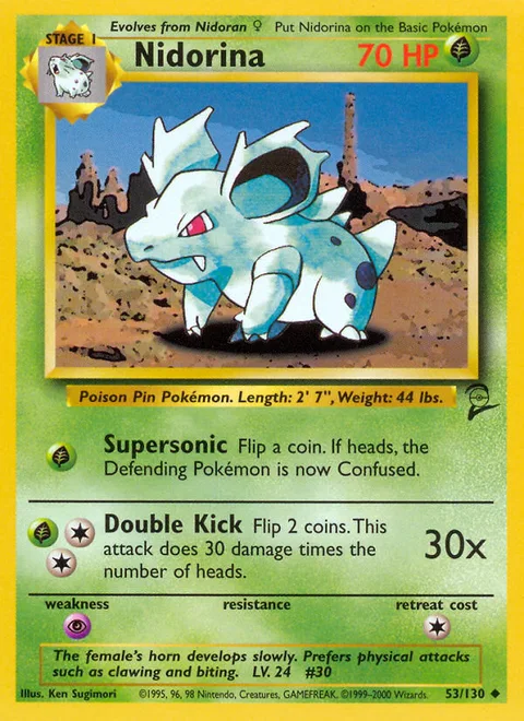 Nidorina, a Pokémon card