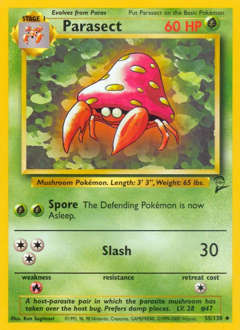 Parasect, a Pokémon card