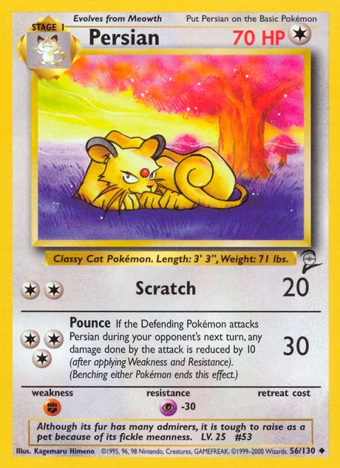 Persian, a Pokémon card