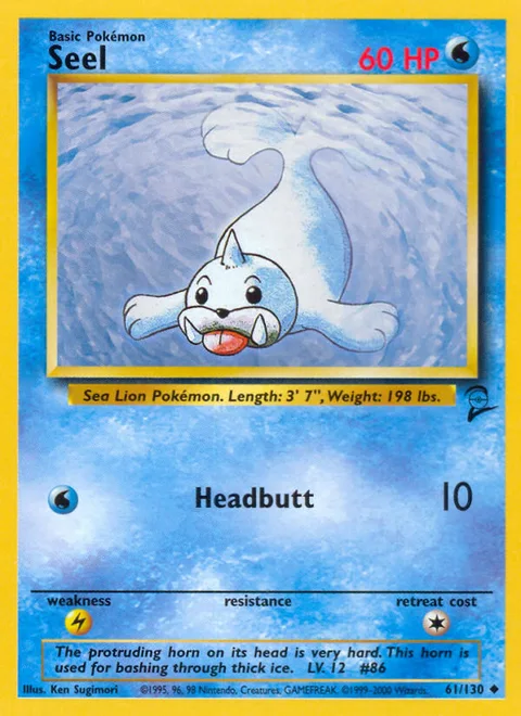 Seel, a Pokémon card
