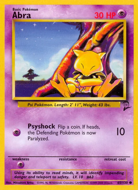 Abra, a Pokémon card