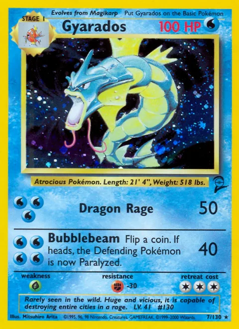 Gyarados, a Pokémon card