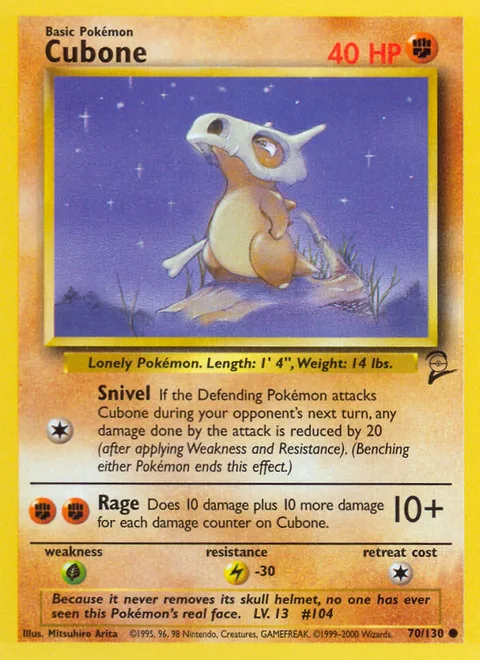 Cubone, a Pokémon card