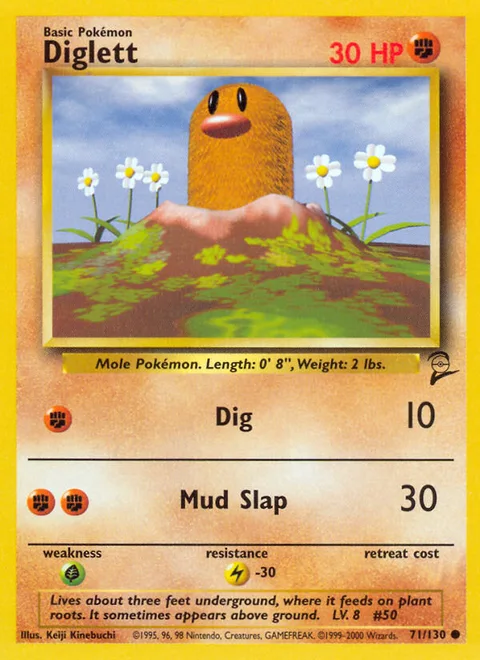 Diglett, a Pokémon card