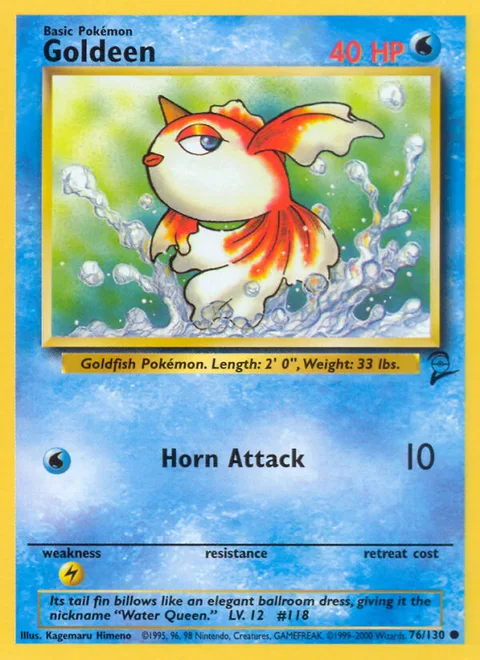 Goldeen, a Pokémon card