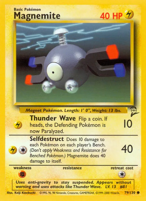 Magnemite, a Pokémon card