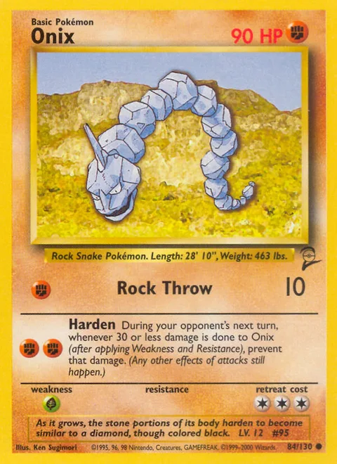 Onix, a Pokémon card