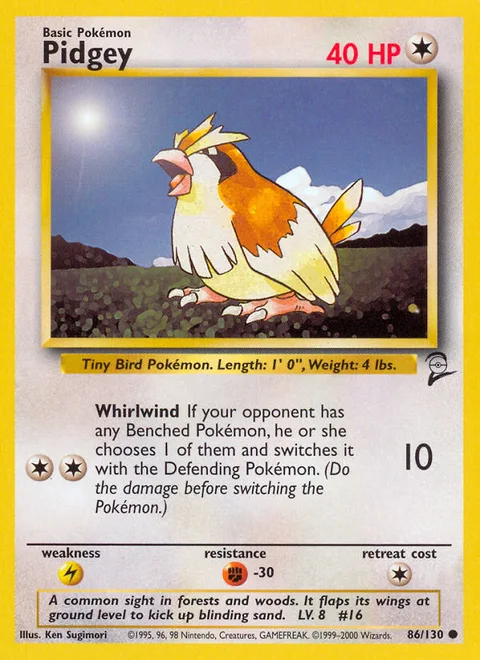 Pidgey, a Pokémon card