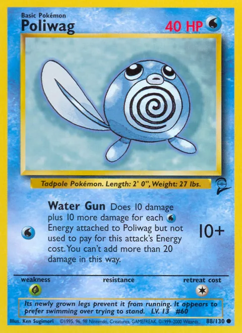 Poliwag, a Pokémon card