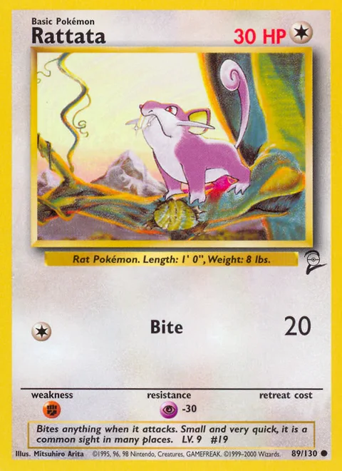 Rattata, a Pokémon card