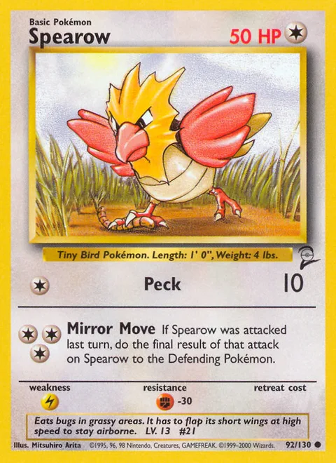 Spearow, a Pokémon card