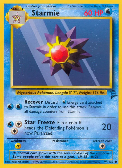 Starmie, a Pokémon card
