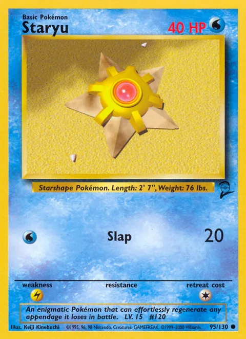 Staryu, a Pokémon card
