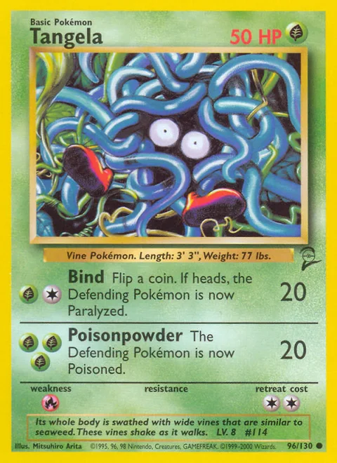 Tangela, a Pokémon card