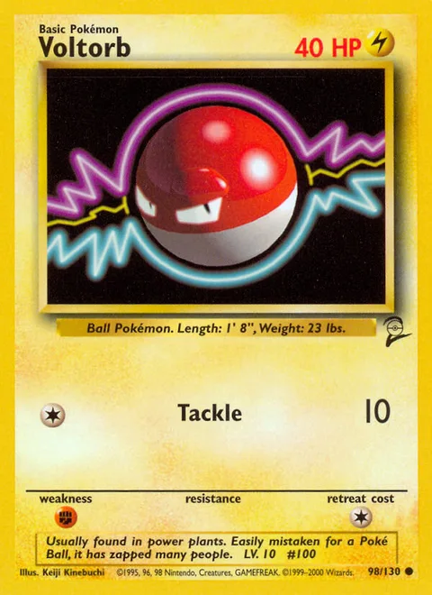 Voltorb, a Pokémon card