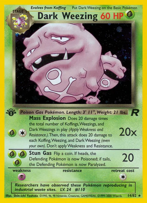 Dark Weezing, a Pokémon card