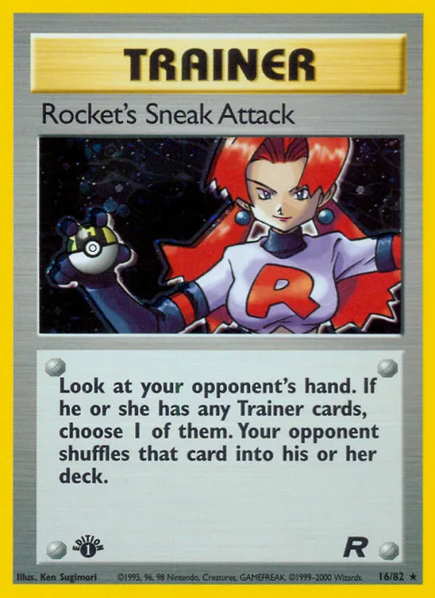 Rocket's Sneak Attack, a Pokémon card