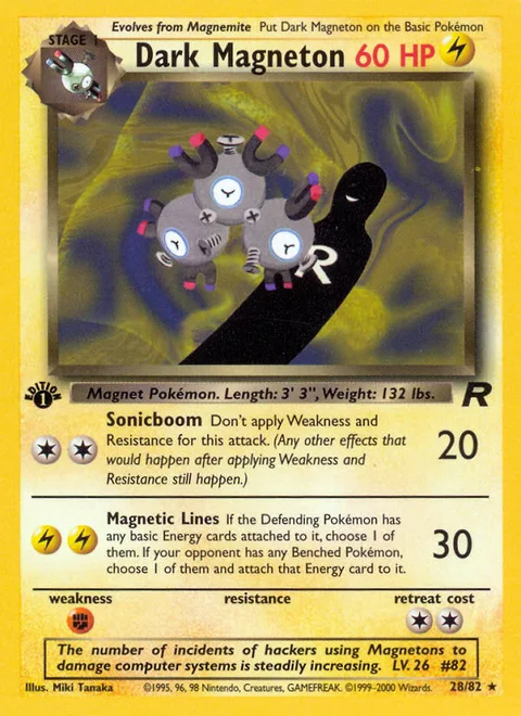 Dark Magneton, a Pokémon card