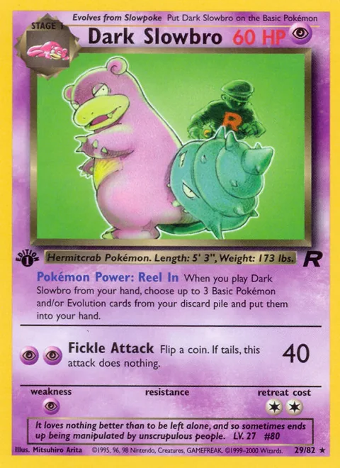 Dark Slowbro, a Pokémon card