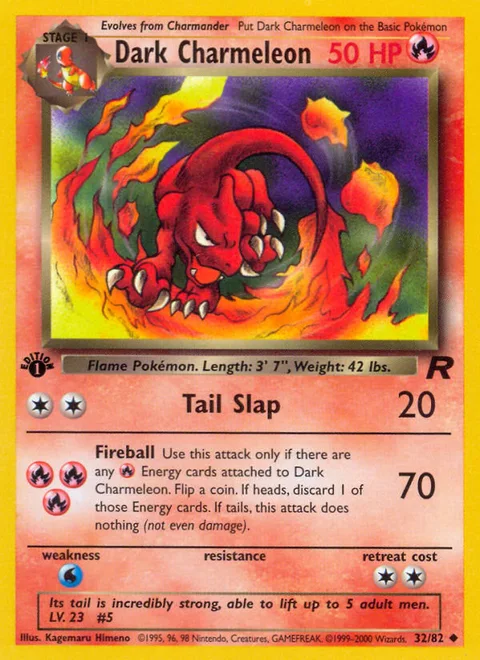 Dark Charmeleon, a Pokémon card