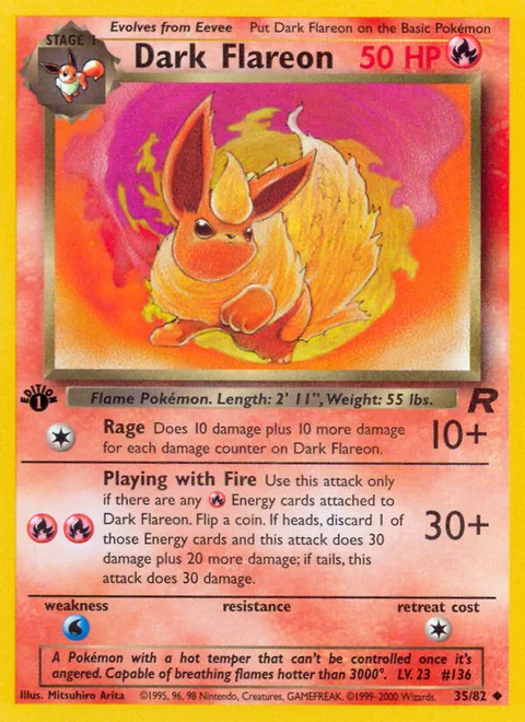 Dark Flareon, a Pokémon card