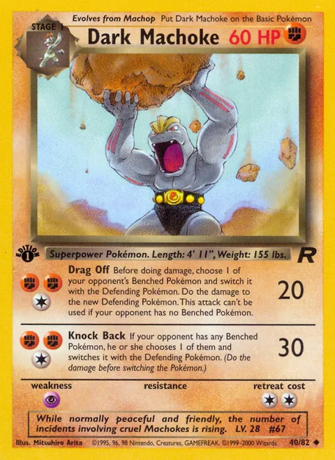 Dark Machoke, a Pokémon card