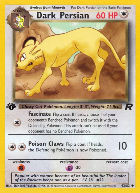 Dark Persian, a Pokémon card