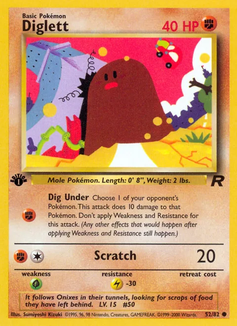 Diglett, a Pokémon card
