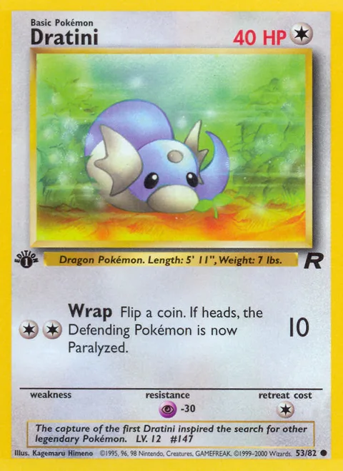 Dratini, a Pokémon card