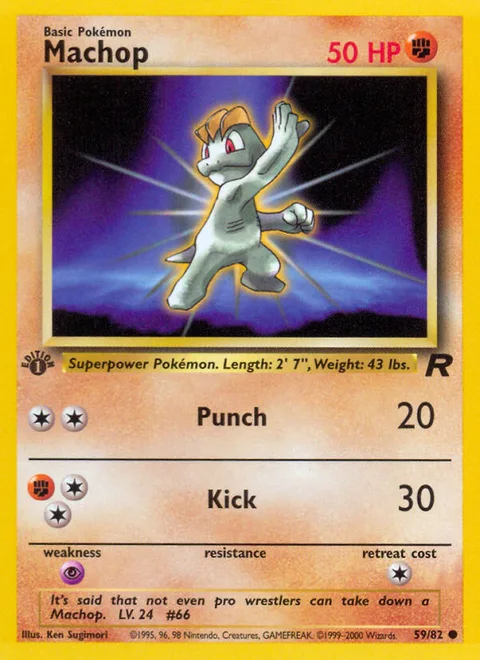 Machop, a Pokémon card