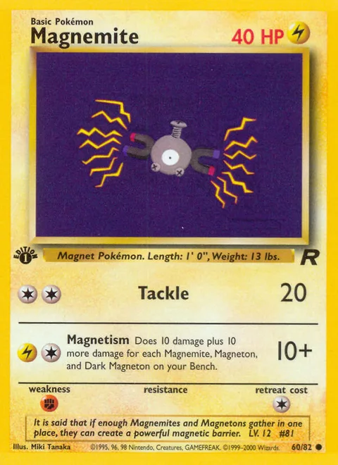 Magnemite, a Pokémon card