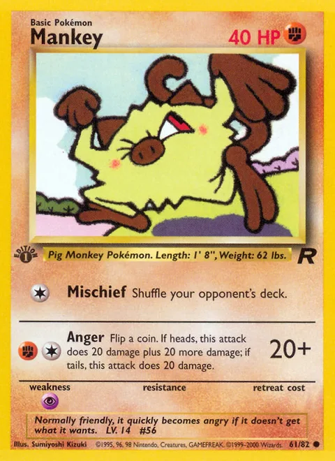 Mankey, a Pokémon card