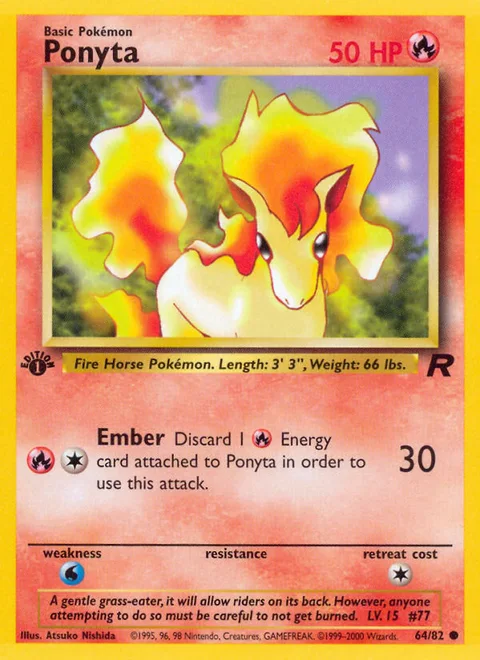 Ponyta, a Pokémon card