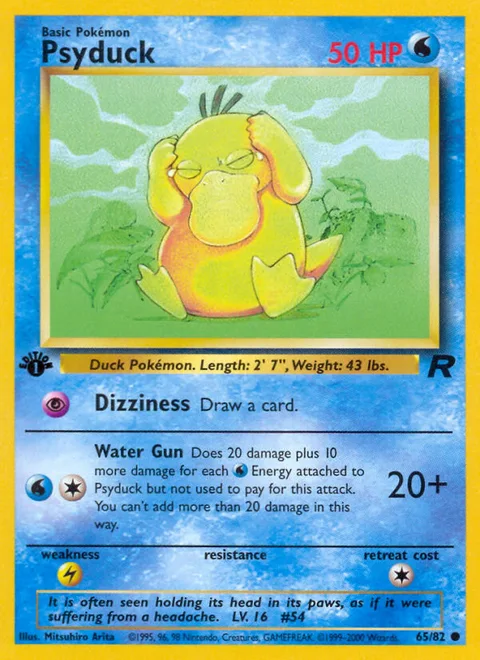 Psyduck, a Pokémon card