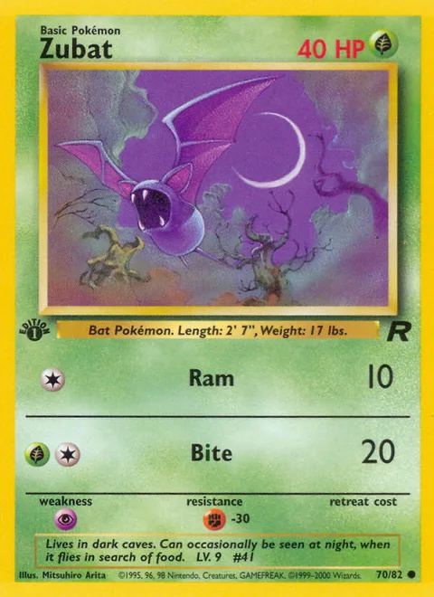 Zubat, a Pokémon card